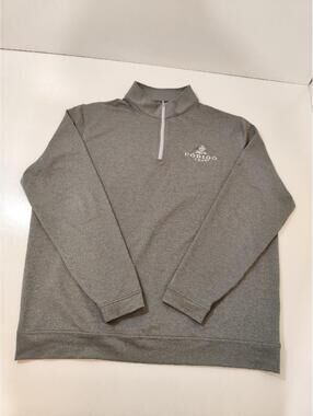 Peter Millar Perth 1/4 Zip pullover gray golf Mens  CODIGO 1530 SIZE XXL